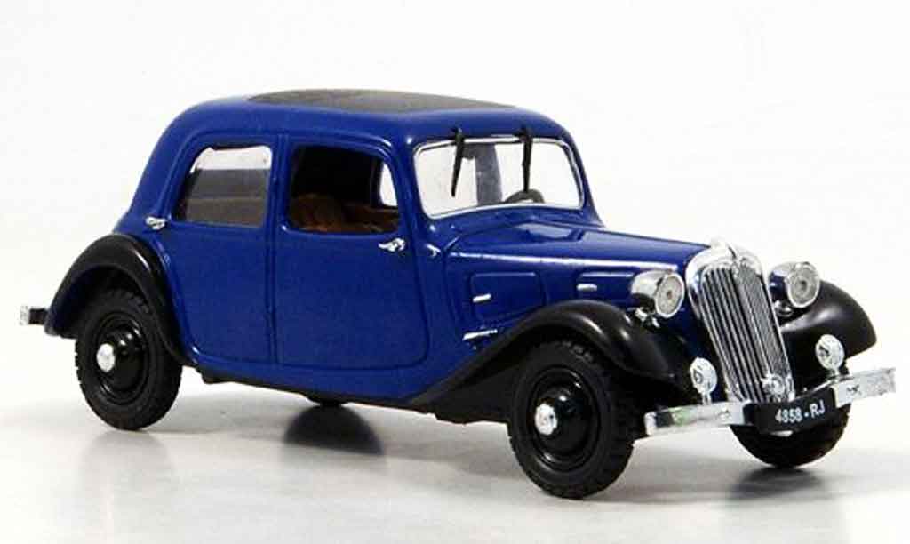 Citroen Traction 7 1/43 Eagle 7 a blu nero 1934 modellino in miniatura