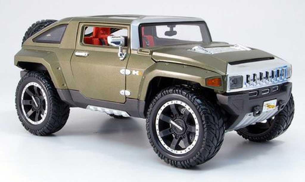 Hummer HX 1/18 Maisto vert 2008 modellino in miniatura
