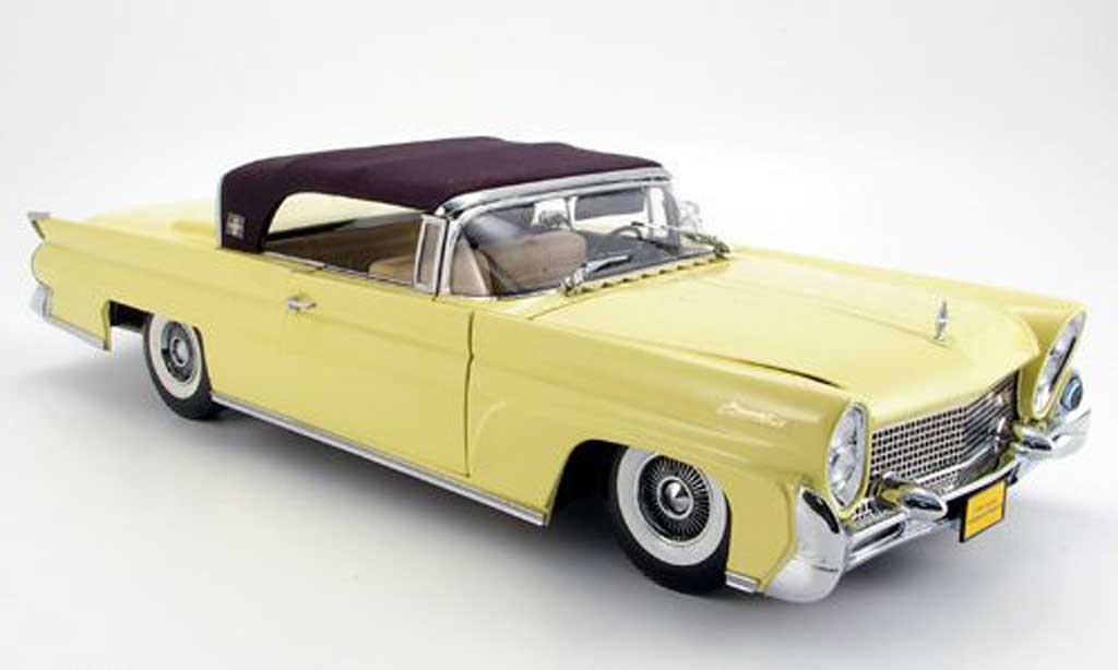 Lincoln Continental 1958 1/18 Sun Star 1958 mark iii giallo modellino in miniatura