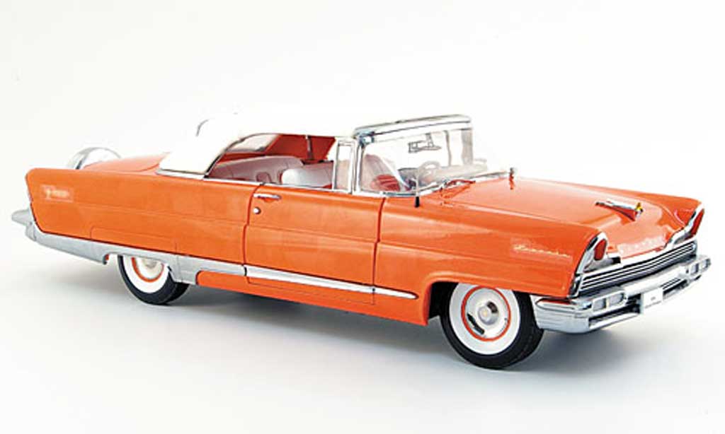 Lincoln Premiere 1/18 Sun Star convertibile rosa 1956 modellino in miniatura