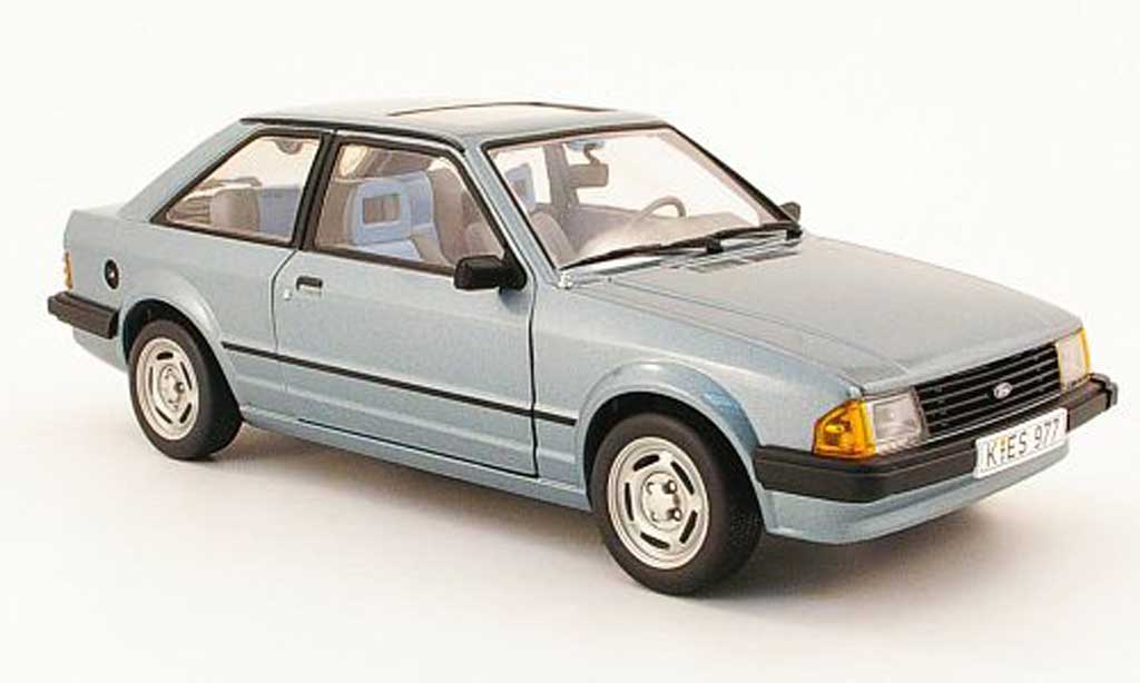 Ford Escort MK3 1/18 Sun Star MK3 gl grigio blu 1981 modellino in miniatura