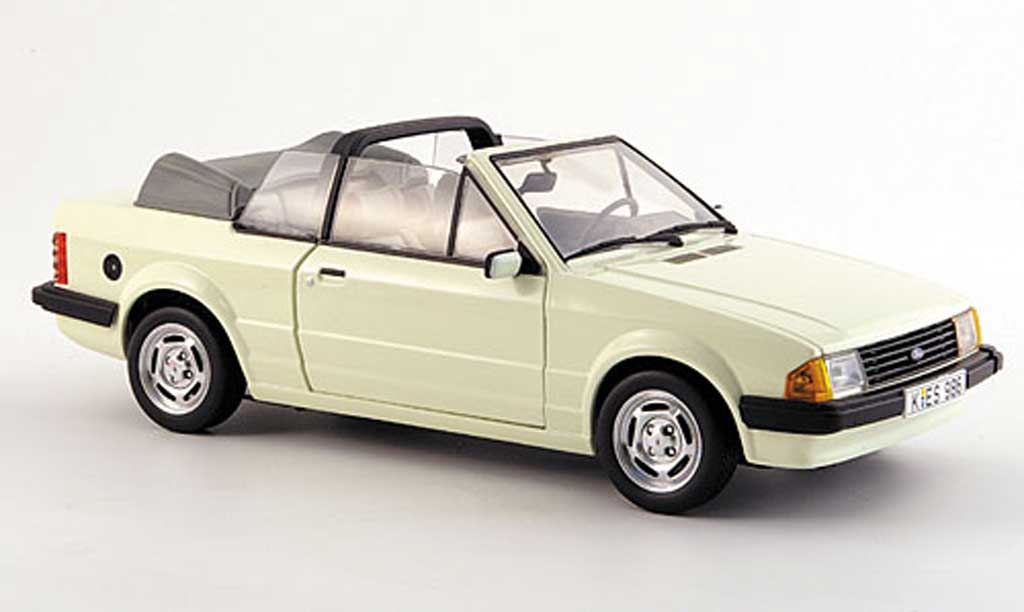 Ford Escort MK3 1/18 Sun Star MK3 gl cabriolet cremebianco 1984 modellino in miniatura