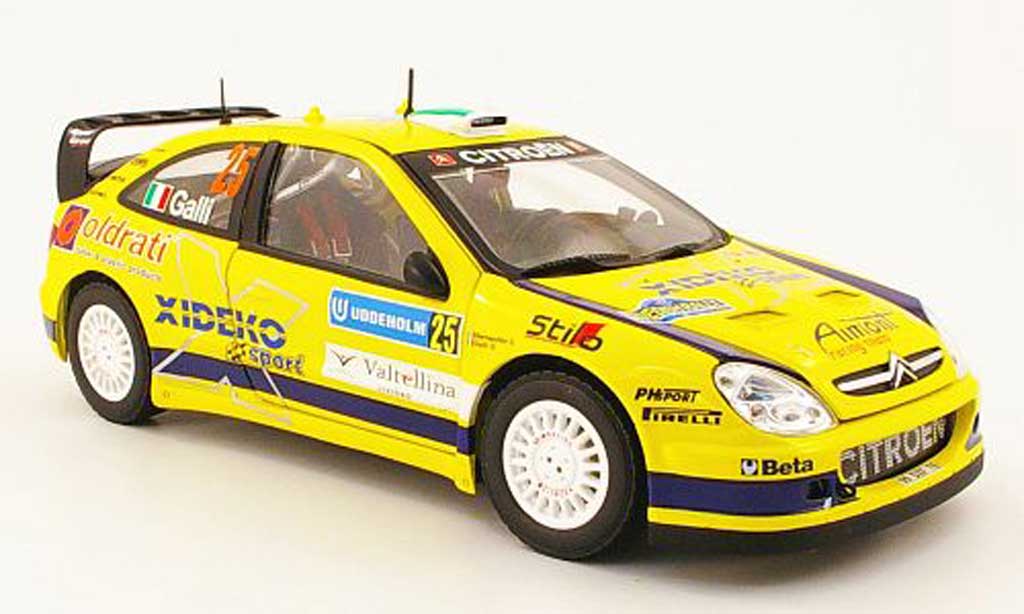 Citroen Xsara WRC 2007 1/18 Sun Star WRC 2007 no.25 xideko rallye suisse modellino in miniatura