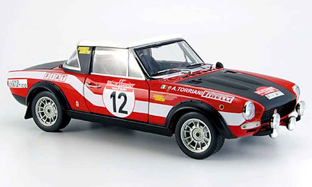 Fiat 124 Abarth 1/18 Sun Star Abarth no. 12 rallye san remo 1973 modellino in miniatura
