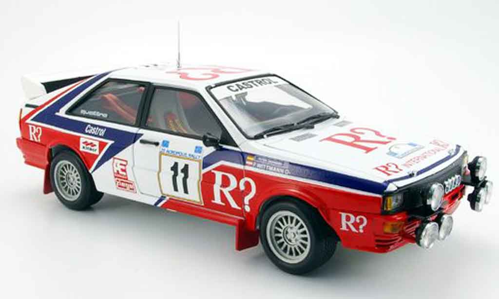 Audi Quattro Rallye 1/18 Sun Star Rallye no. 11 acropolis 1982 modellino in miniatura