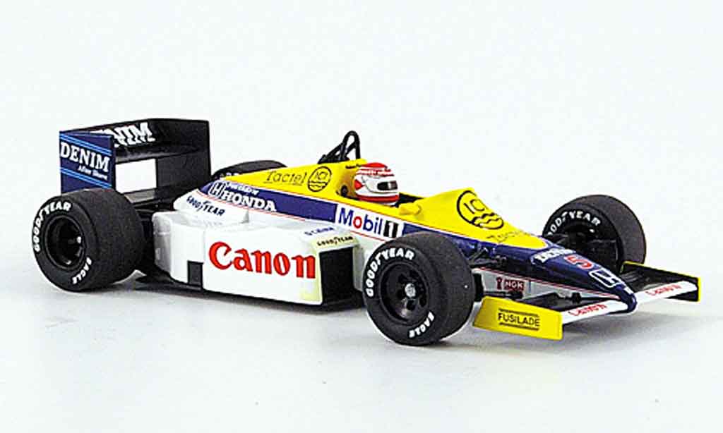 Honda F1 1/43 Minichamps Williams FW 10 No.5 Canon Test Paul Ricard Dez. 1985 modellino in miniatura