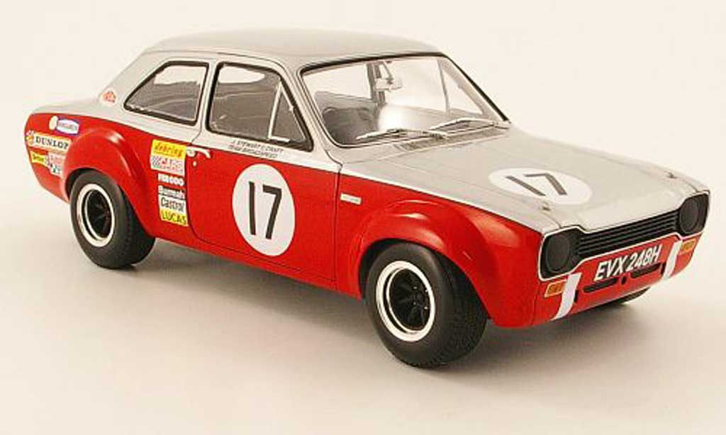 Ford Escort MK1 1/18 Minichamps MK1 tc no.17 xxxv rac tt grigiostone 1970 modellino in miniatura