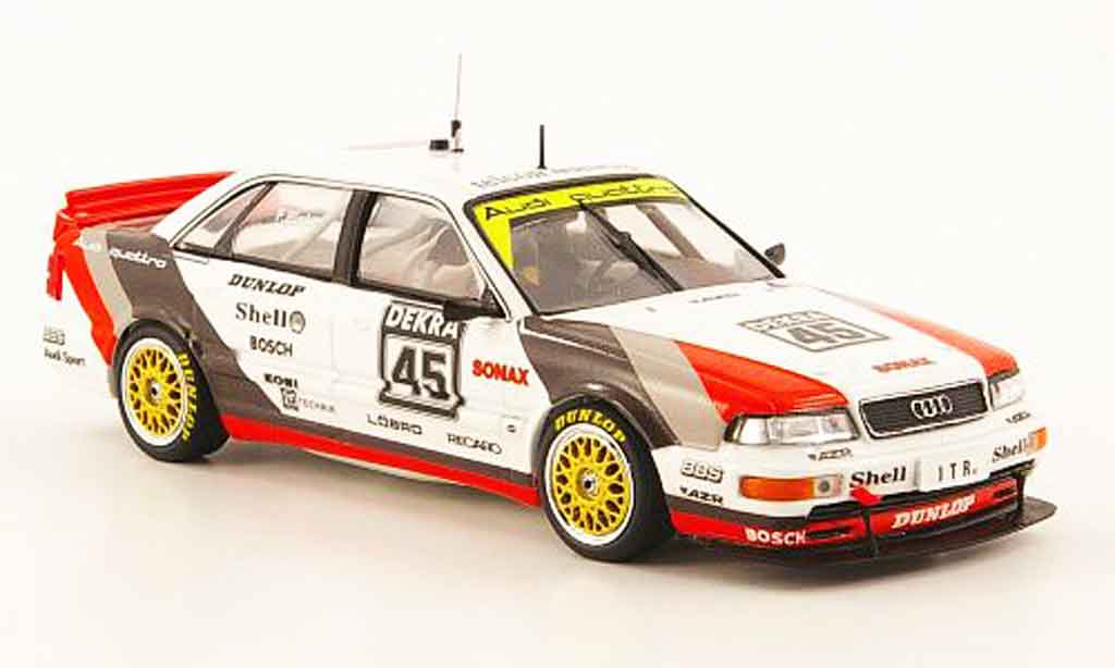 Audi V8 Quattro 1/43 Minichamps Quattro No.45 F.Biela Team AZR DTM 1991 modellino in miniatura