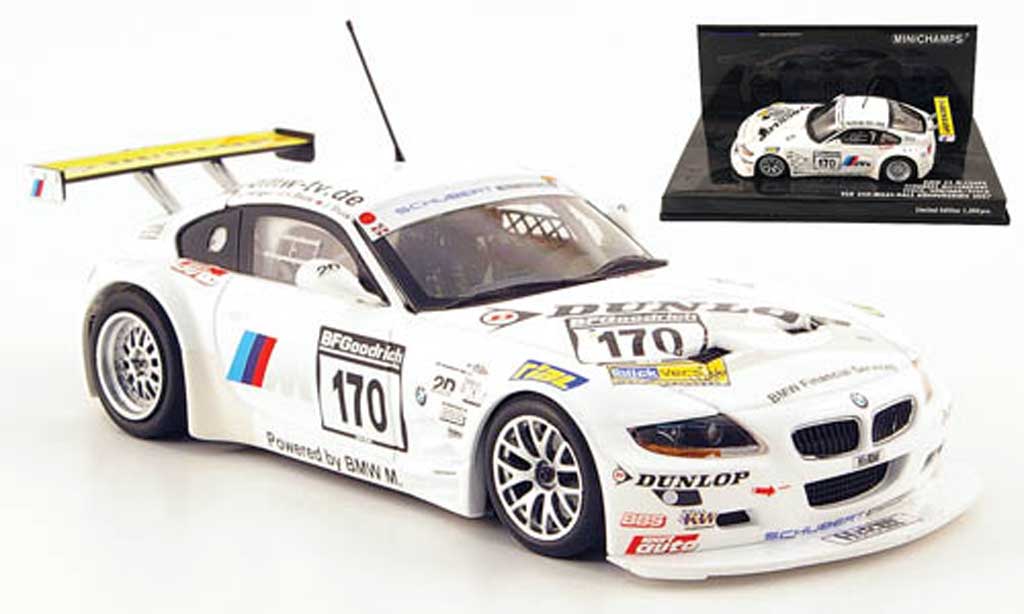 Bmw Z4 E85 1/43 Minichamps E85 M Coupe No.170 Schubert Racing VLN Race 2007 modellino in miniatura