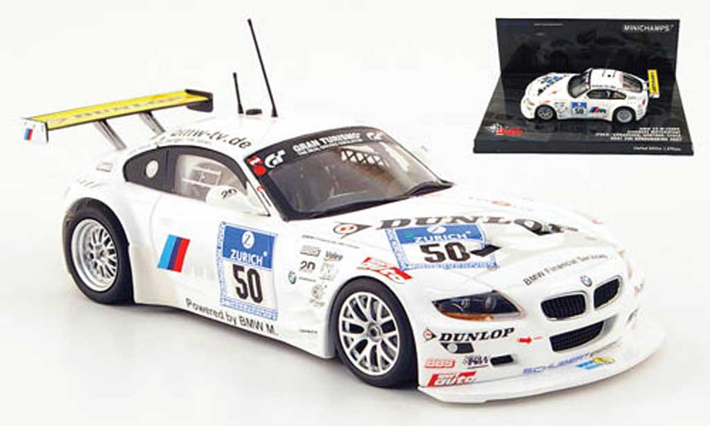 Bmw Z4 E85 1/43 Minichamps E85 M Coupe No.50 Schubert Racing 24h ADAC 2007 modellino in miniatura