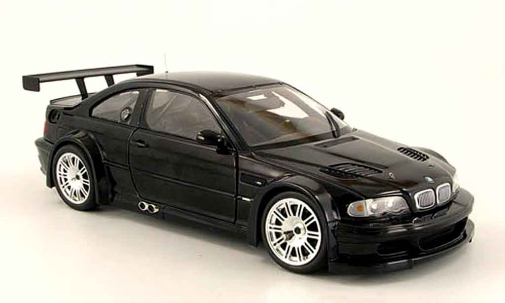 Bmw M3 E46 1/18 Minichamps GTR E46 street nero 2001 modellino in miniatura