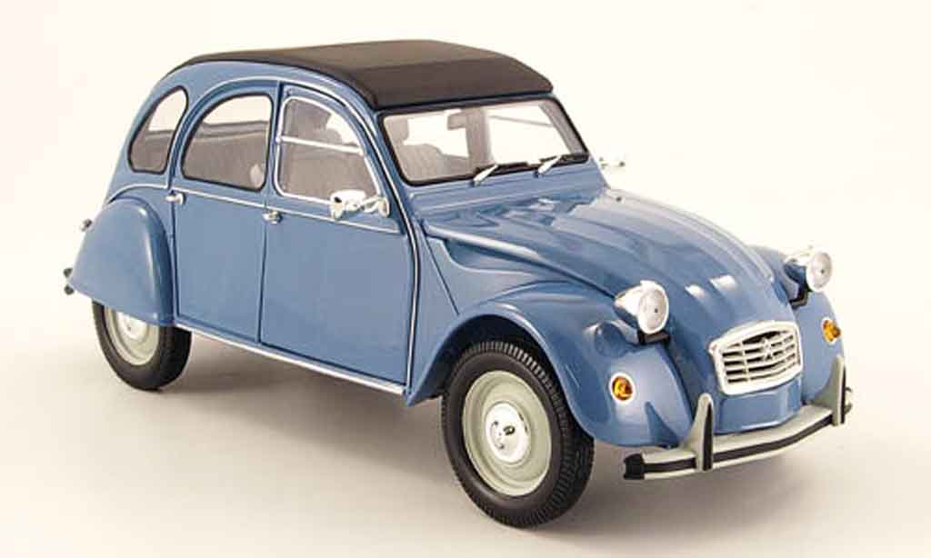 Citroen 2CV 1/18 Minichamps blu 1983 modellino in miniatura