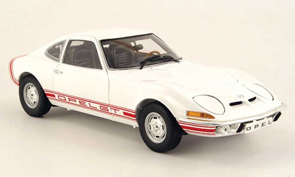 Opel GT 1/18 Minichamps 1900 bianco 1970 modellino in miniatura