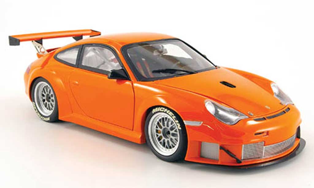 Porsche 996 GT3 RSR 1/18 Minichamps GT3 RSR orange alms 2004 modellino in miniatura