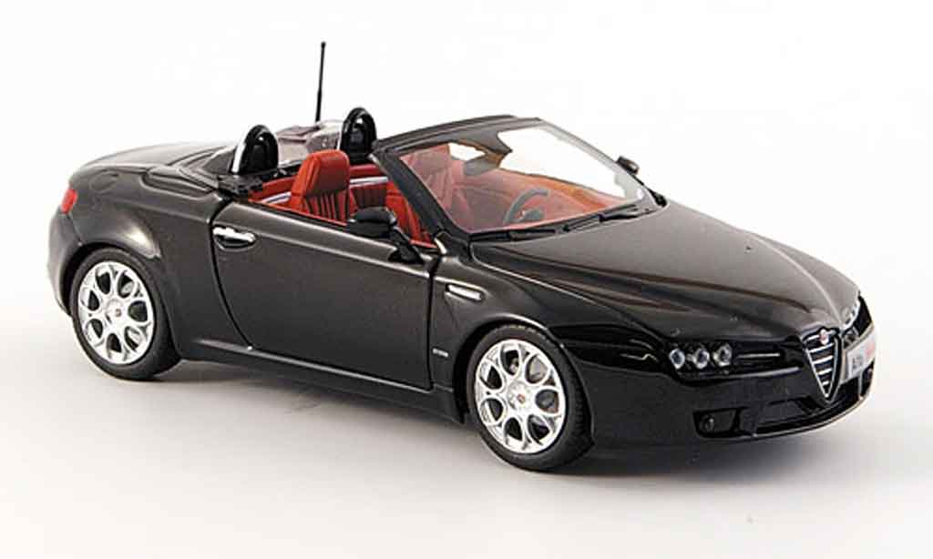 Alfa Romeo Spider 1/43 Minichamps nero 2007 modellino in miniatura