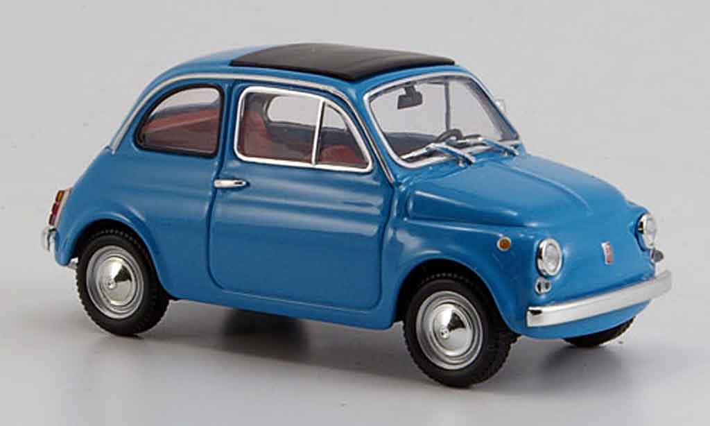Fiat 500 1/43 Minichamps blu 1965 modellino in miniatura