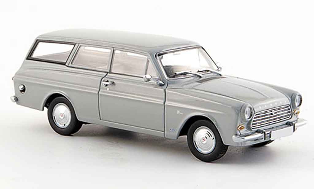 Ford Taunus 1963 1/43 Minichamps 1963 12 M (P 4) Turnier grigio modellino in miniatura