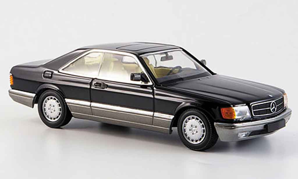 Mercedes 560 SEC 1/43 Minichamps SEC nero 1986 modellino in miniatura