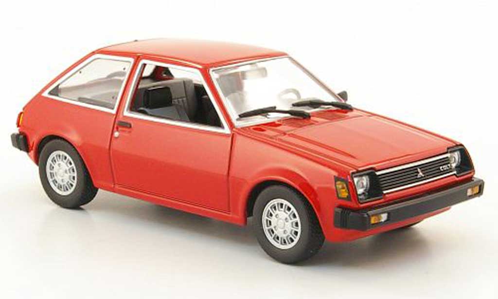 Mitsubishi Colt 1/43 Minichamps rosso 1978 modellino in miniatura