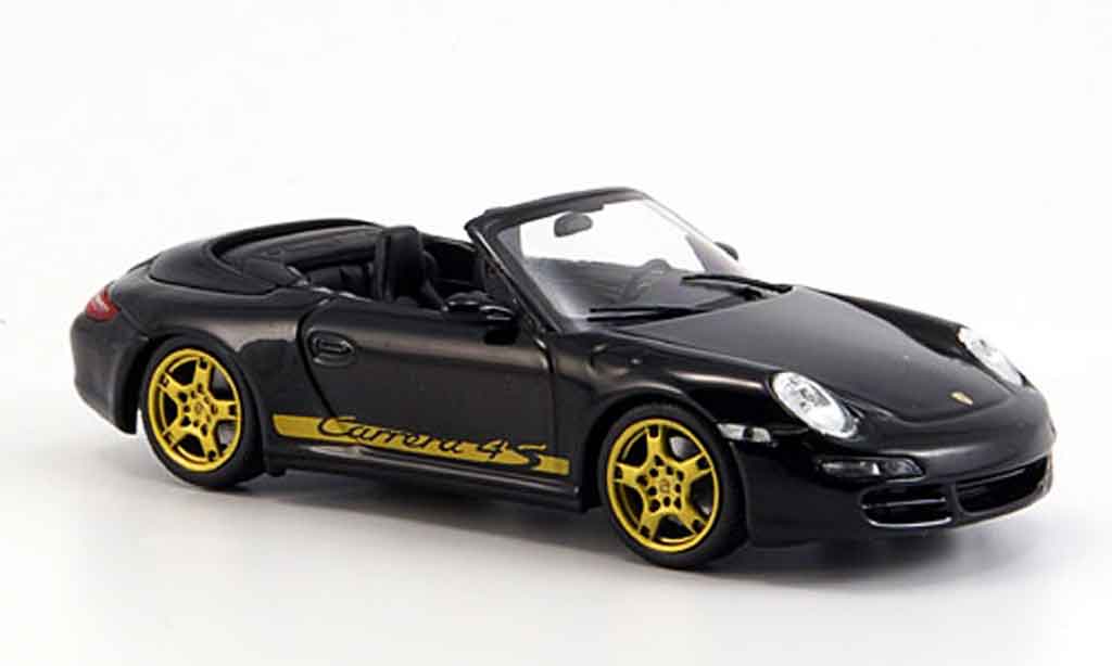 Porsche 997 4S 1/43 Minichamps Carrera 4S nero geoffnetes Verdeck 2005 modellino in miniatura