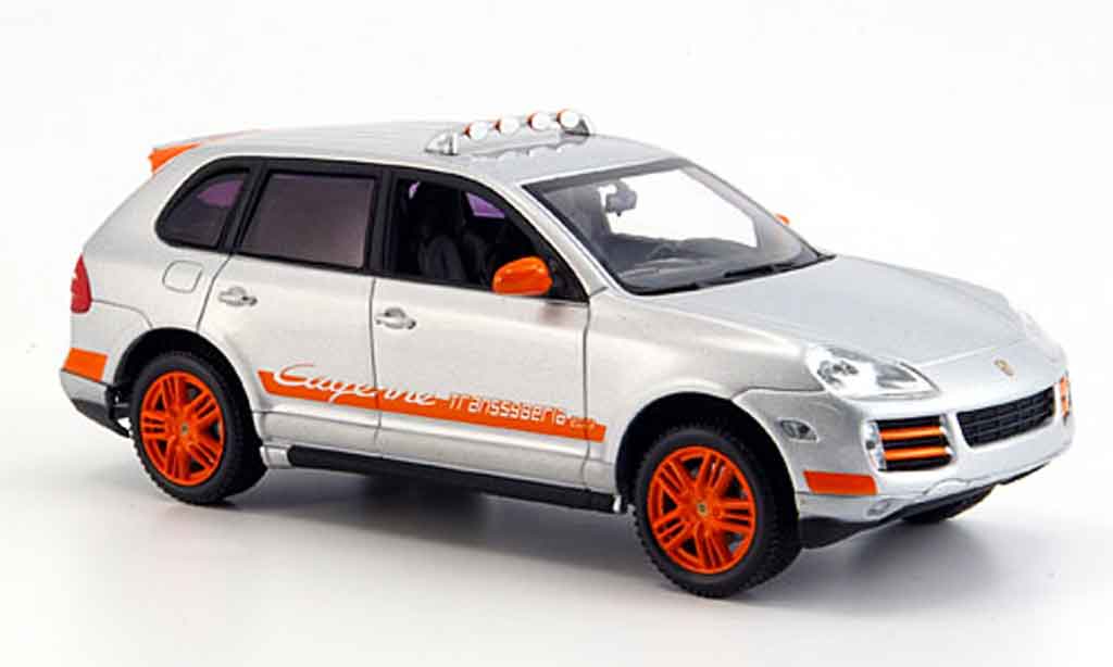 Porsche Cayenne 1/43 Minichamps Transsyberia grigio metallisee orange 2007 modellino in miniatura