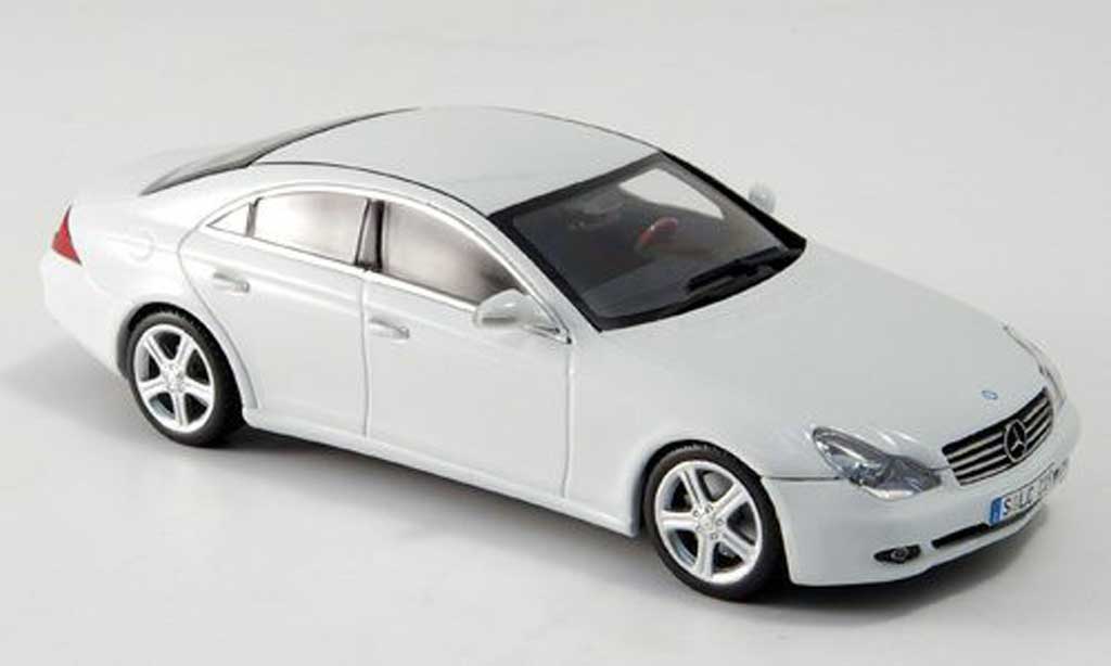 Mercedes Classe CLS 1/43 Minichamps bianco Linea Bianco 2005 modellino in miniatura
