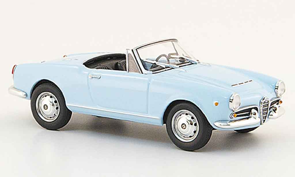 Alfa Romeo Giulietta Spider 1/43 Minichamps Spider blu 1962 modellino in miniatura