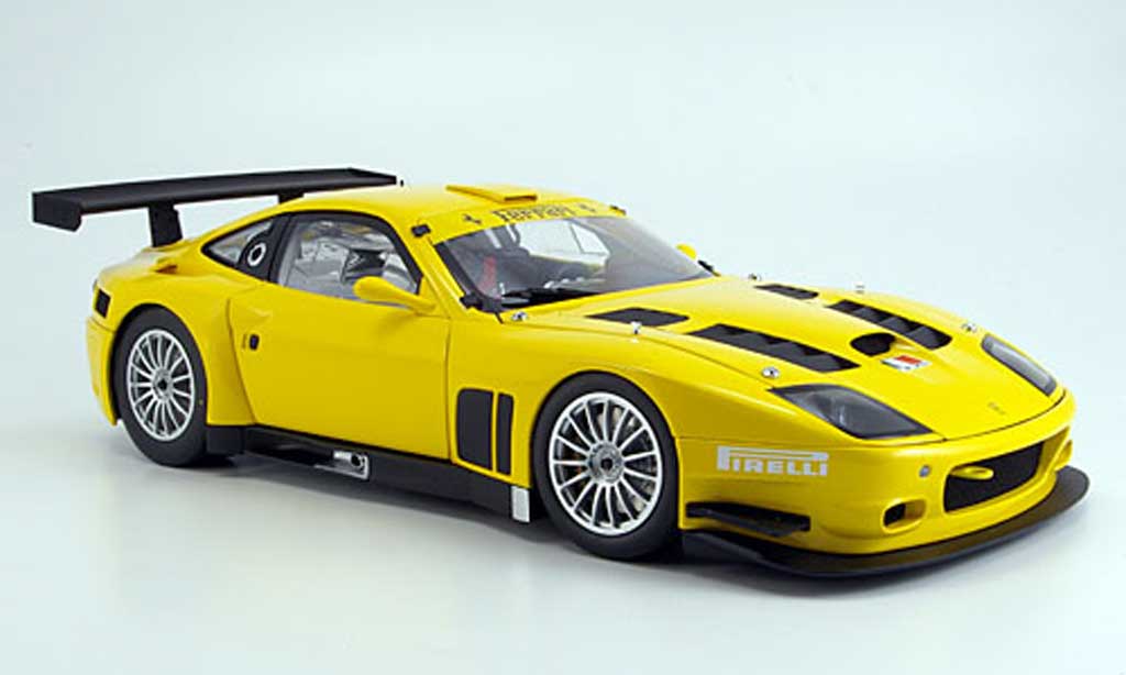 Ferrari 575 GTC 1/18 Kyosho GTC giallo 2005 modellino in miniatura