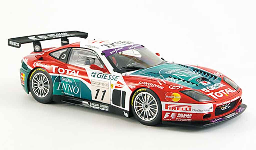 Ferrari 575 GTC 1/18 Kyosho GTC no.11 team gpc spa 2004 modellino in miniatura