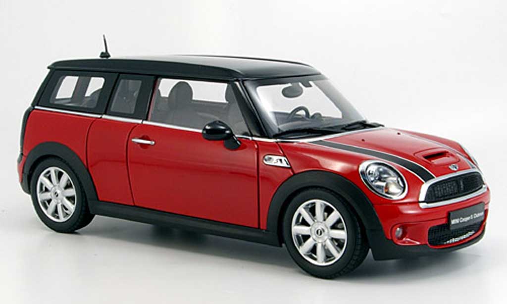 Mini Clubman S 1/18 Kyosho S (r55) rosso modellino in miniatura