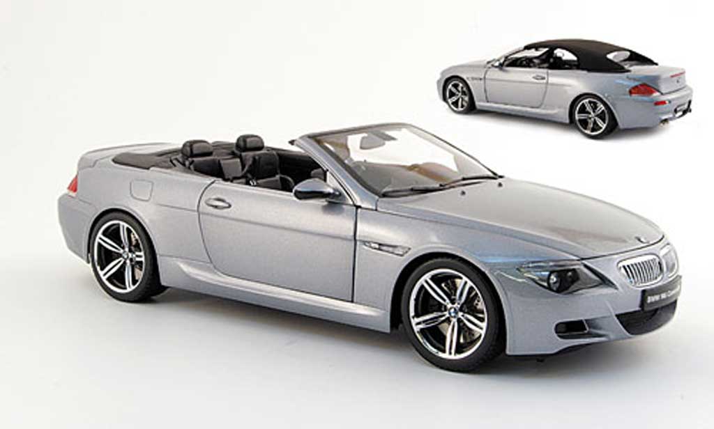 Bmw M6 E64 1/18 Kyosho E64 grigio 2005 modellino in miniatura