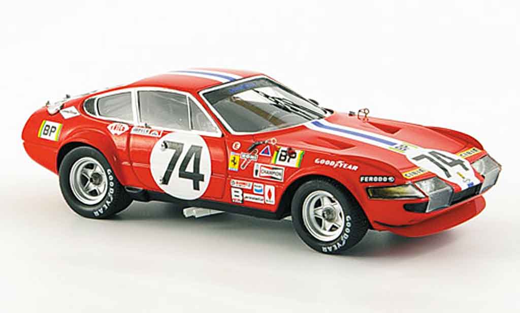 Ferrari 365 GTB/4 1/43 Red Line GTB/4 no.74 sechster platz le mans 1972 modellino in miniatura