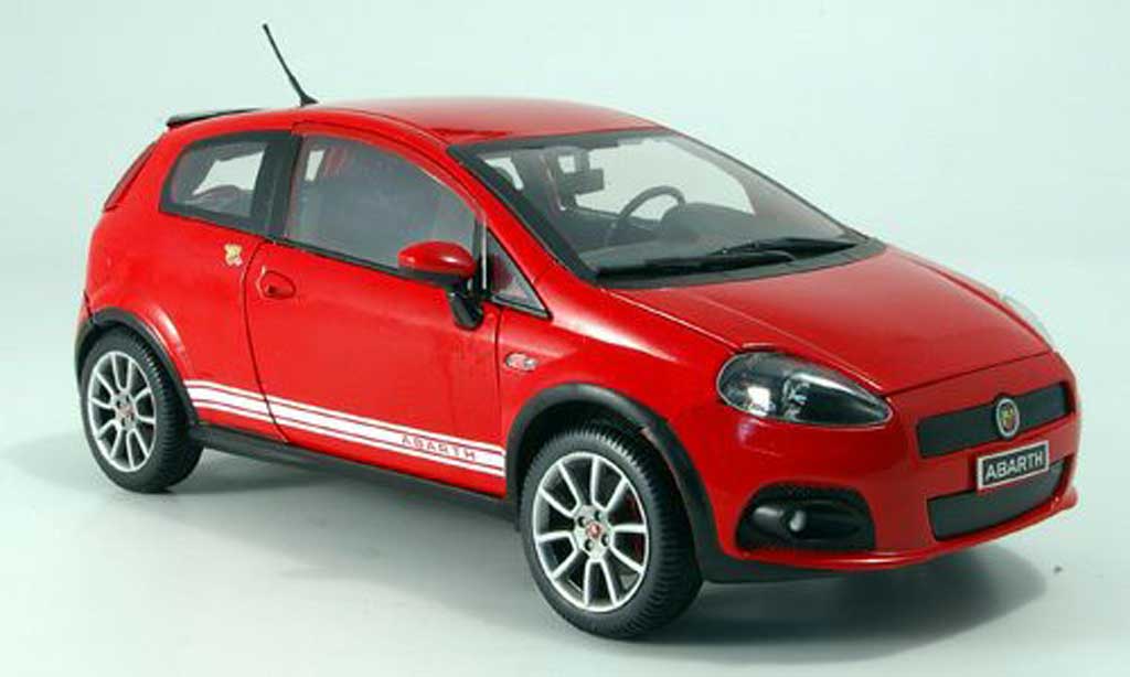 Fiat Grande Punto Abarth 1/18 Mondo Motors Abarth ss rosso modellino in miniatura