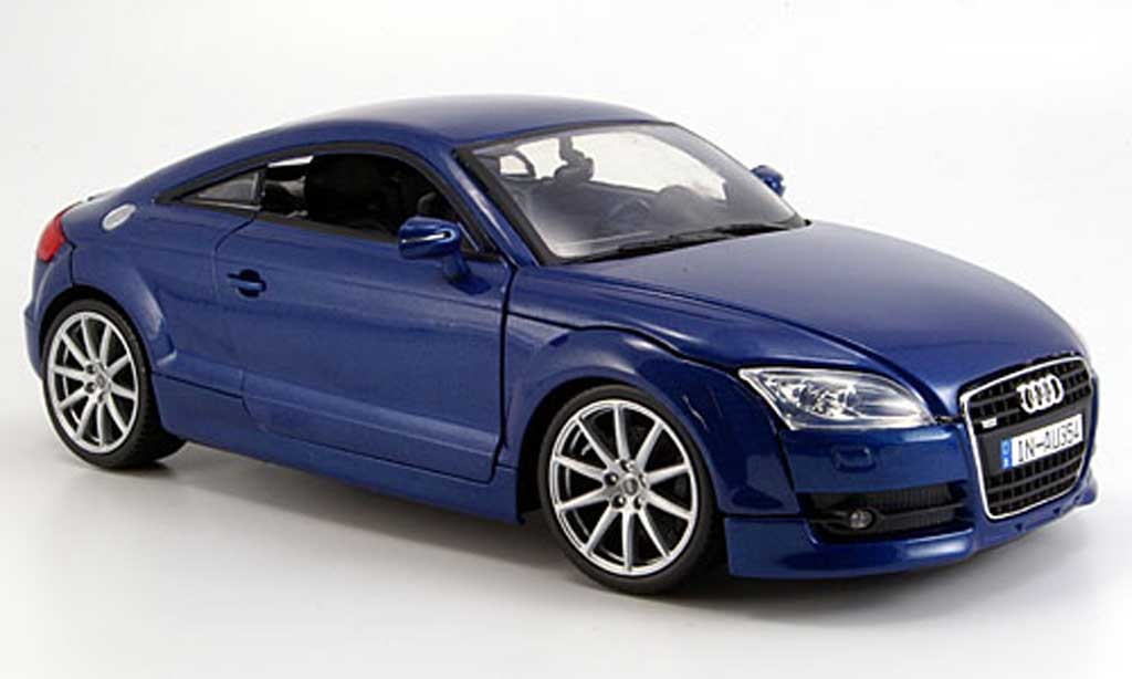 Audi TT coupe 1/18 Motormax coupe blu 2007 modellino in miniatura
