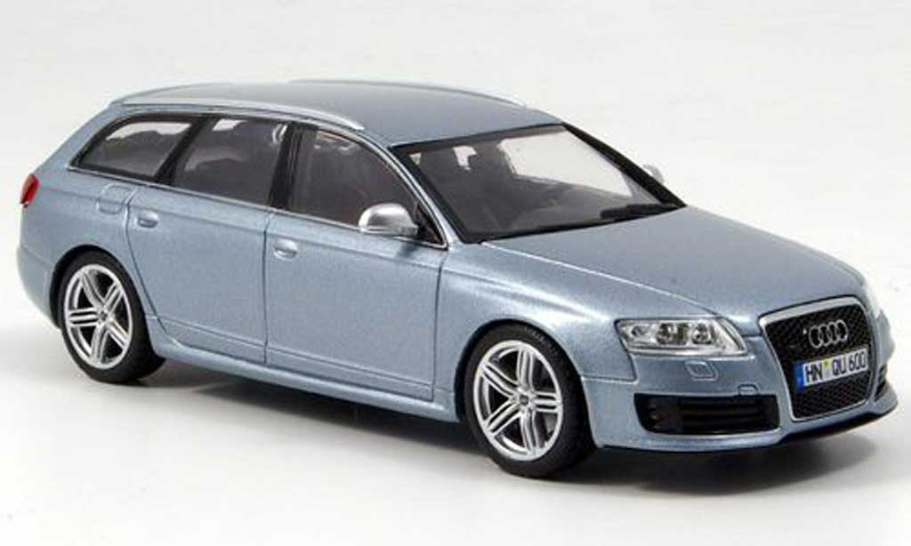 Audi RS6 1/43 Minichamps Avant grigio blu 2008 modellino in miniatura