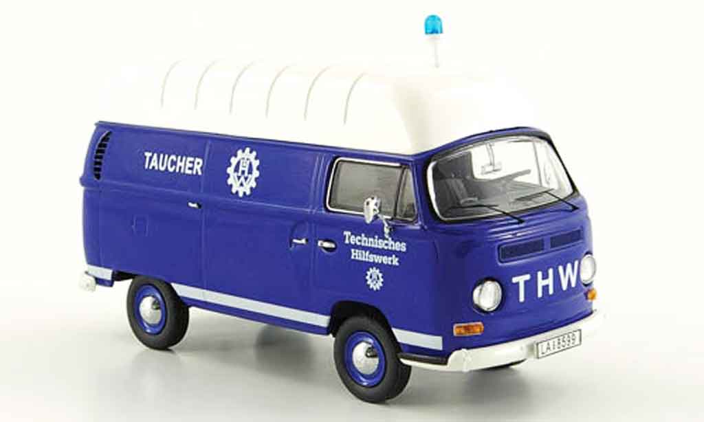 Volkswagen Combi 1/43 Schuco t2a kasten thw taucher hochdach modellino in miniatura