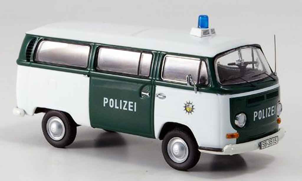 Volkswagen Combi 1/43 Schuco t2a bus police saarbrucken modellino in miniatura