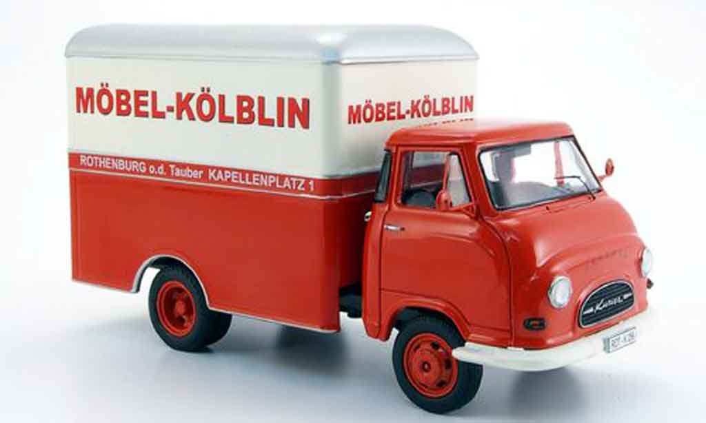 Hanomag Kurier 1/43 Schuco Mobel Kolblin Kastenwagen modellino in miniatura