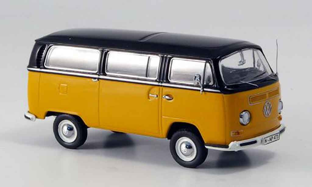 Volkswagen Combi 1/43 Schuco t2a luxusbus orange nero modellino in miniatura
