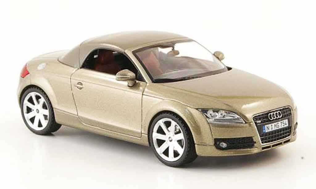 Audi TT Roadster 1/43 Schuco Roadster beige avec capote Verdeck modellino in miniatura