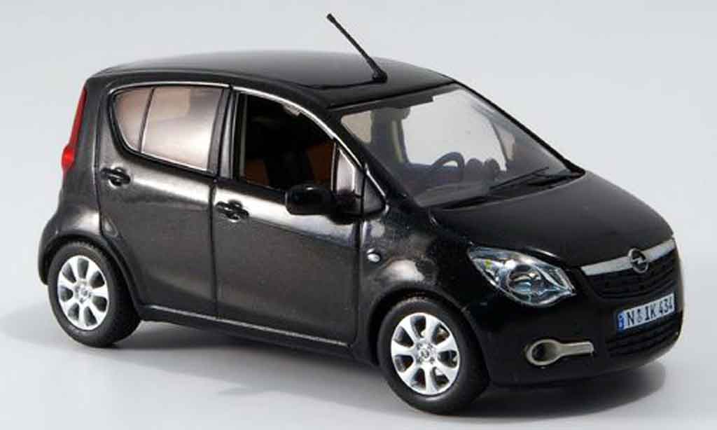 Opel Agila 1/43 Schuco nero modellino in miniatura