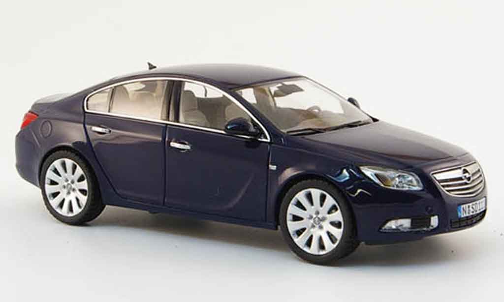 Opel Insignia 1/43 Schuco blu stufenheck 2008 modellino in miniatura