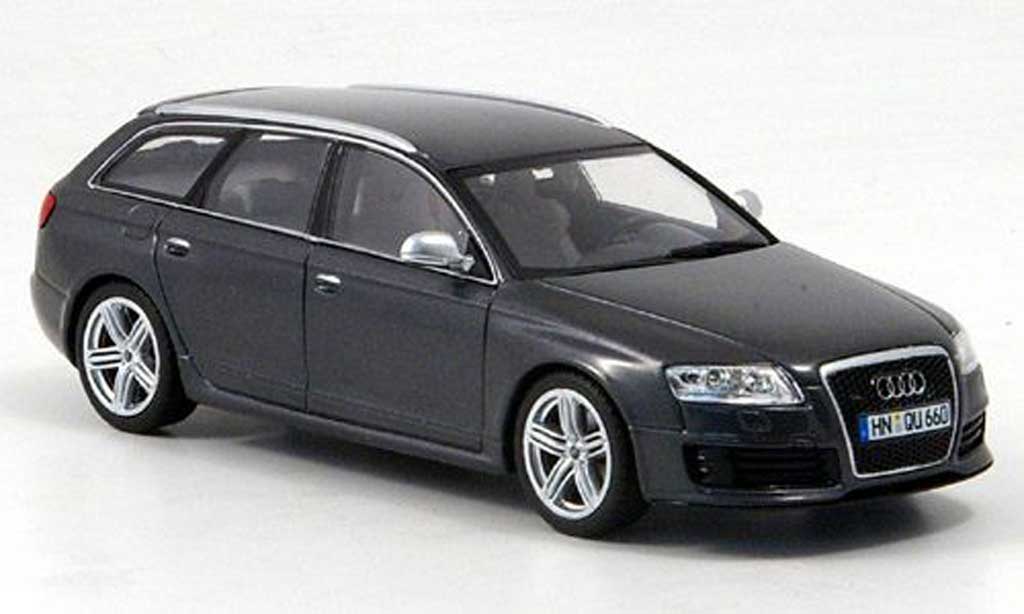 Audi RS6 1/43 Minichamps Avant grigio 2008 modellino in miniatura