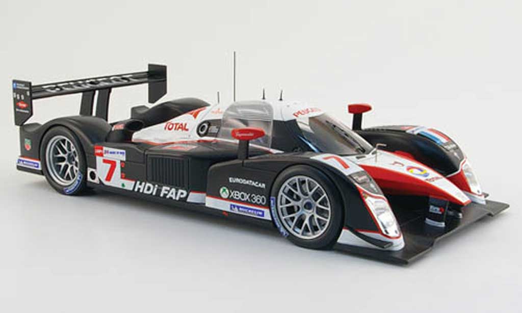 Peugeot 908 2008 1/18 Norev 2008 hdi fap no.7 total 24h le mans modellino in miniatura