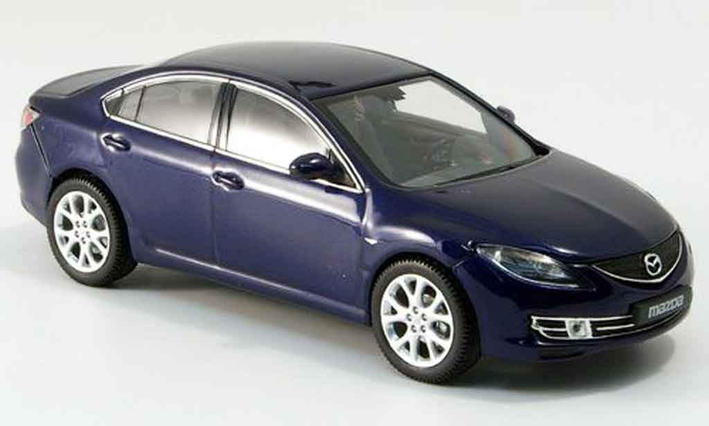 Mazda 6 1/43 Norev Limousine blu 2007 modellino in miniatura