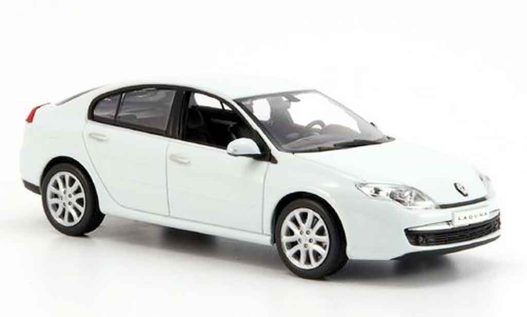 Renault Laguna 1/43 Norev bianco 2007 modellino in miniatura