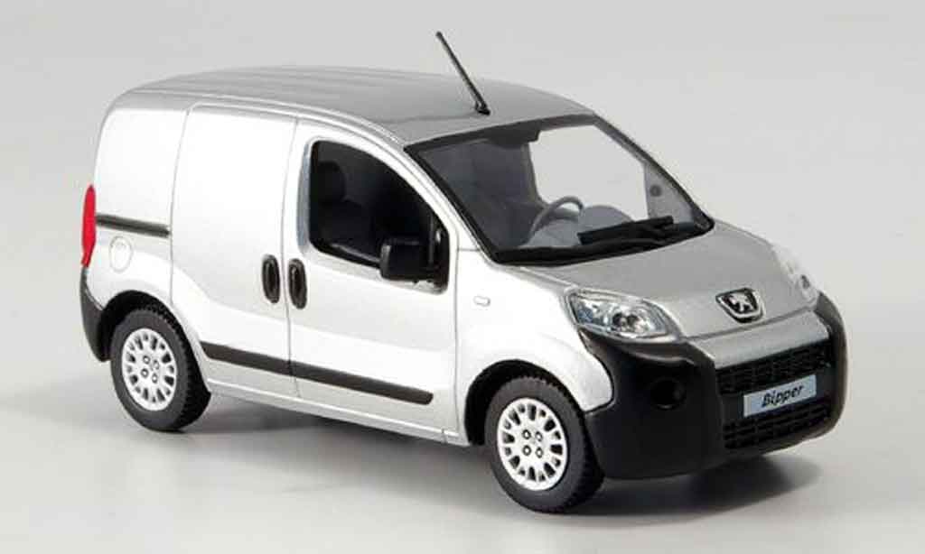 Peugeot Bipper 1/43 Norev kasten grigio metallisee 2007 modellino in miniatura