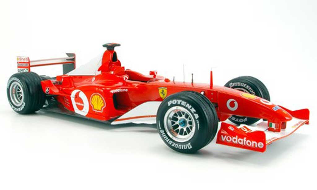 Ferrari F1 1/18 Hot Wheels Elite F2002 M. Schumacher No.1 GP Frankreich modellino in miniatura