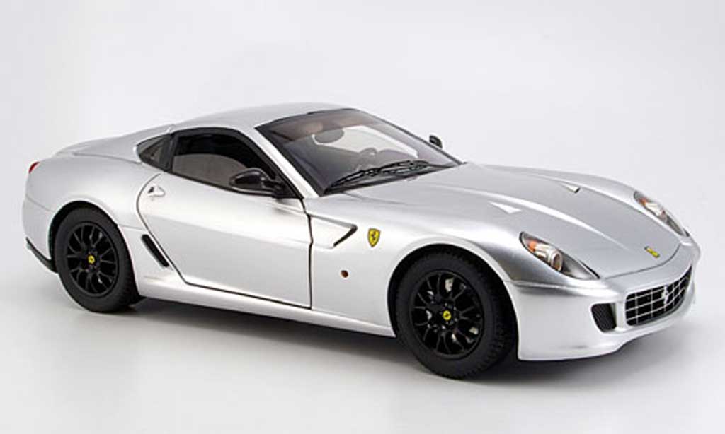 Ferrari 599 GTB 1/18 Hot Wheels Elite GTB grigio metallisee modellino in miniatura
