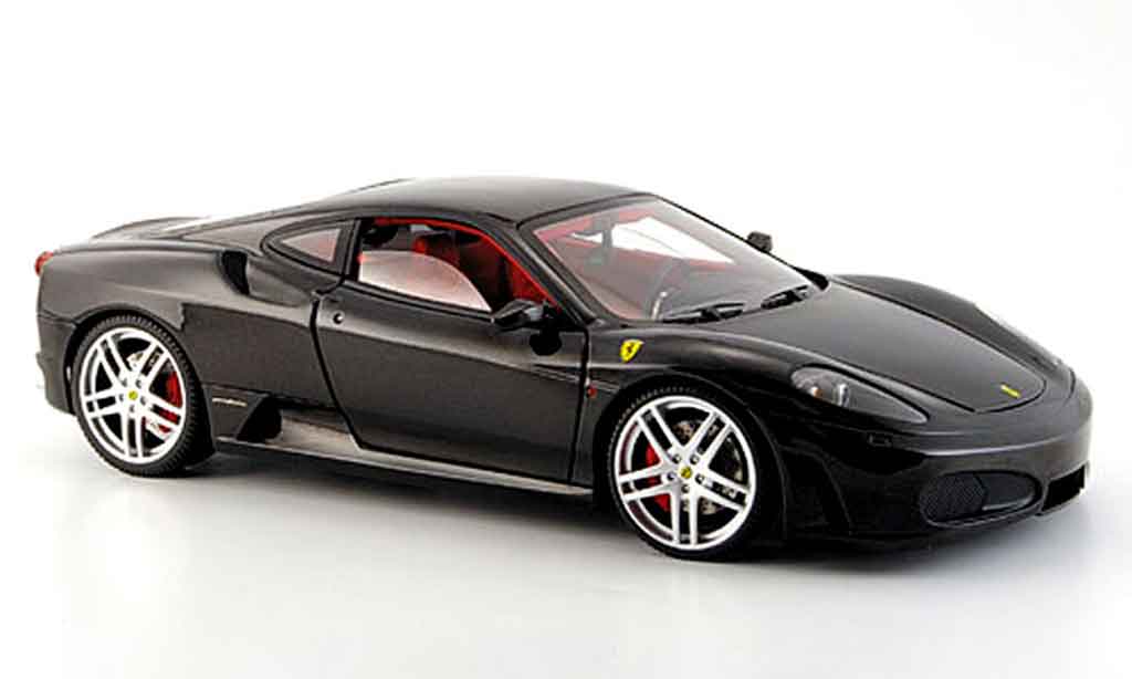 Ferrari F430 1/18 Hot Wheels Elite coupe nero avec interieur rosso modellino in miniatura